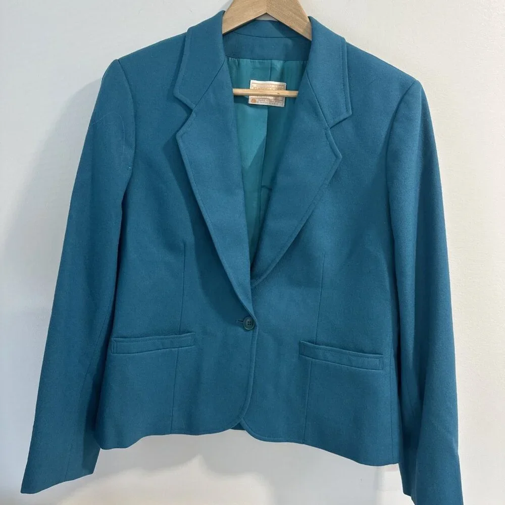 Pendleton‎ Wool Skirt Suit 2 Piece Set Jacket 12 Skirt 10 Lined Vintage 100%Wool